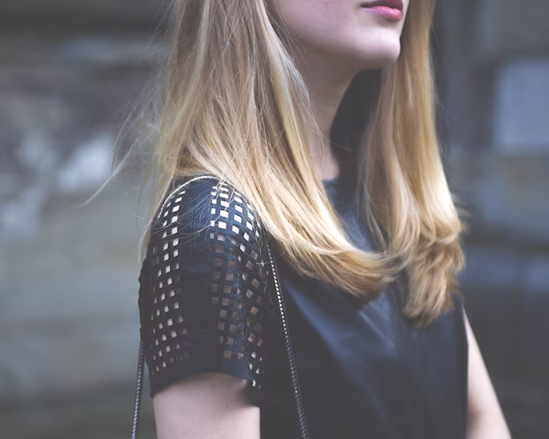 Muubaa Tule Leather Laser Cut T-Shirt
