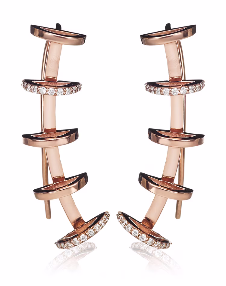 Cara Ear Cuff in Rose Gold by Paige Novick