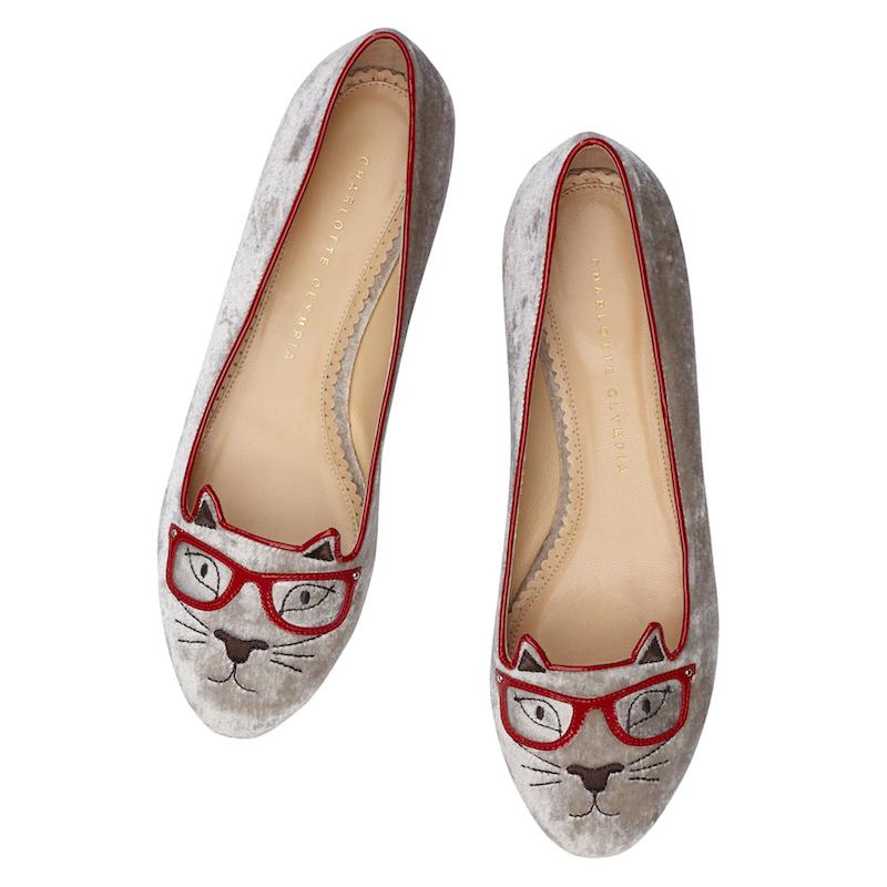 Charlotte Olympia Clever Kitty Flats