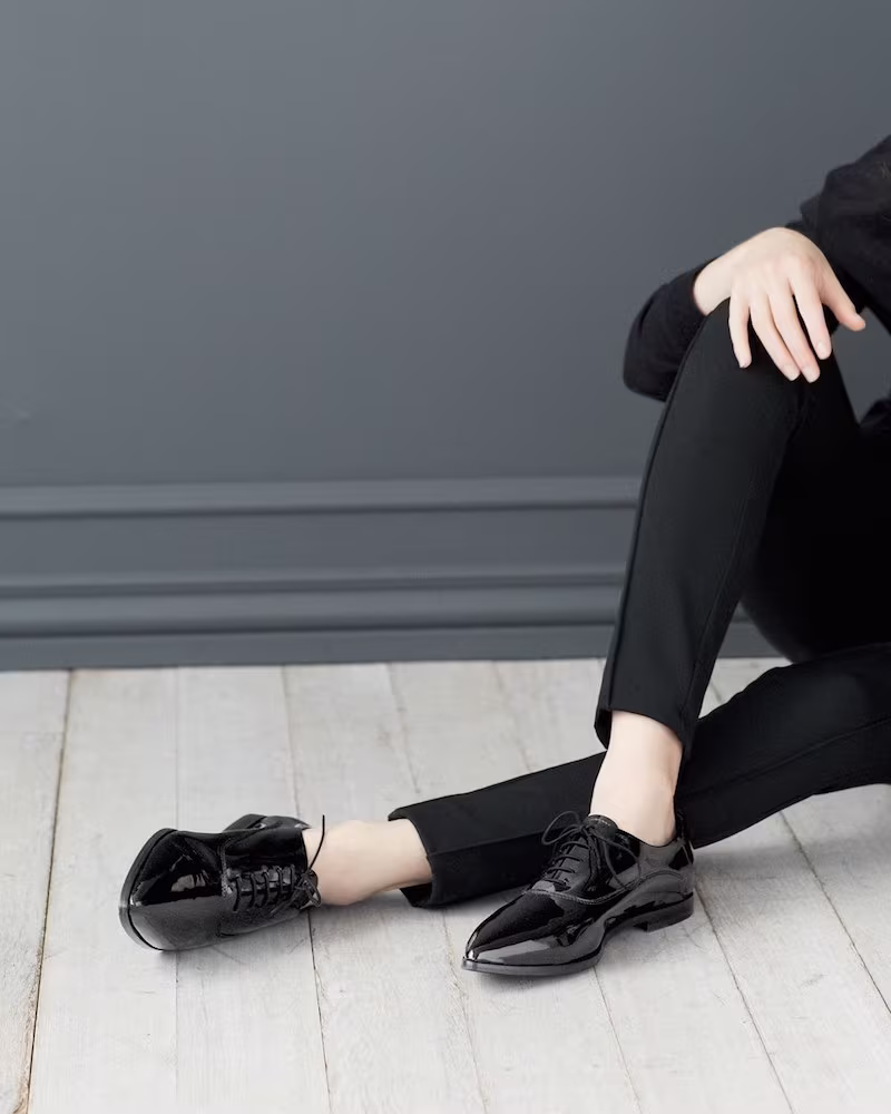 Attilio Giusti Leombruni Patent Leather Pointy Toe Oxford
