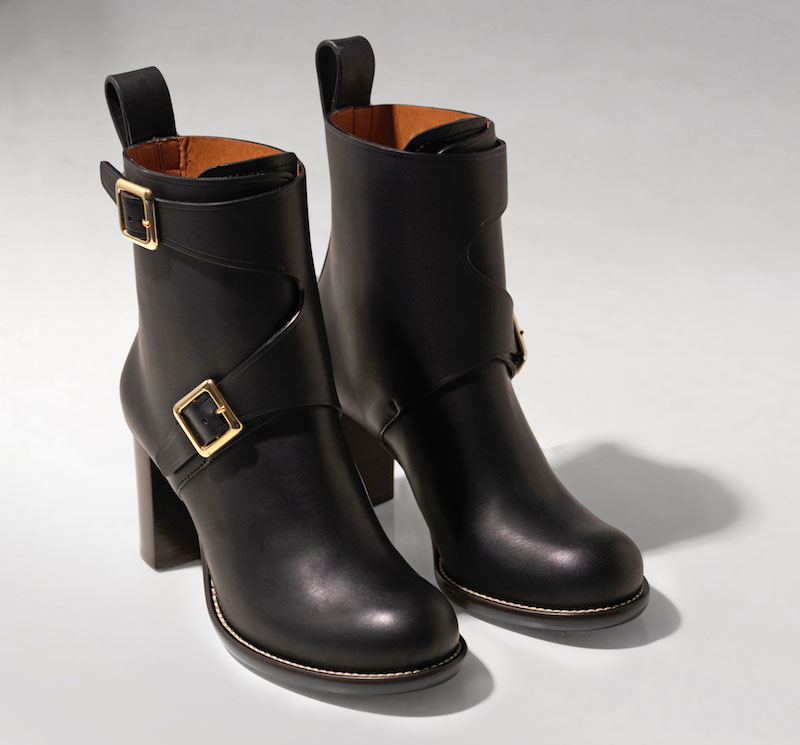 Chloé Double-buckle Leather Ankle Boots