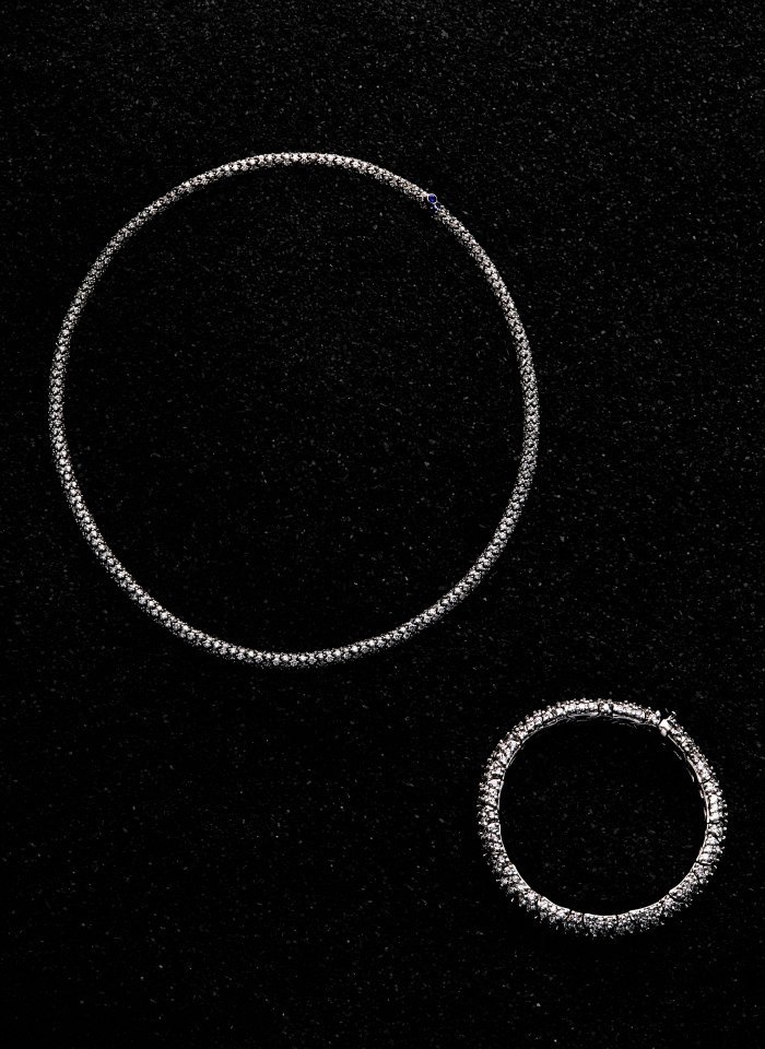Sidney Garber Diamond Rope Necklace