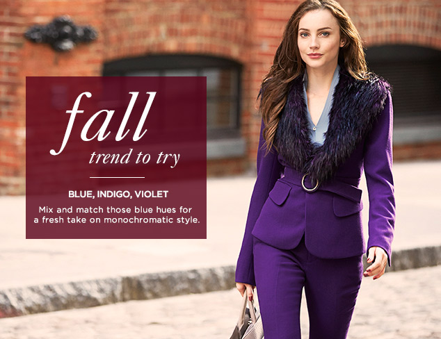 Fall Trend to Try: Blue, Indigo, Violet at MYHABIT