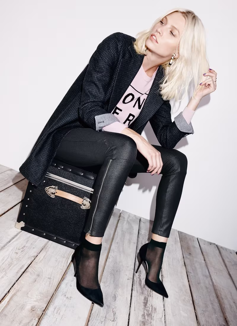 Lyssé Simone Coated Ponte Knit Control Top Leggings