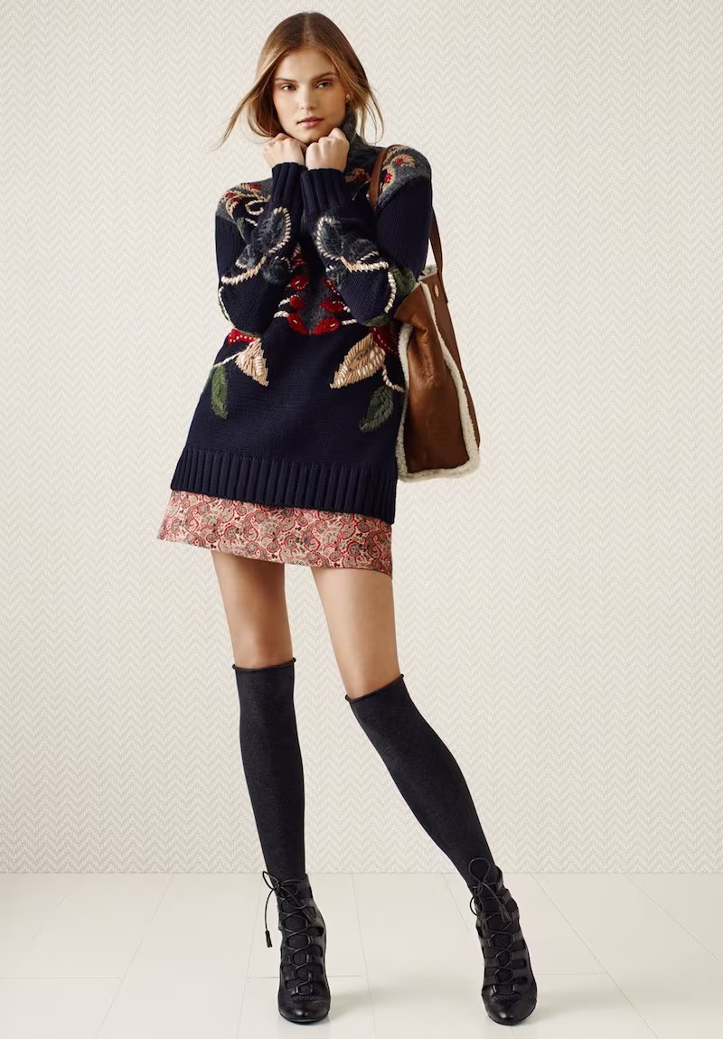 Tory Burch Rianna Oversize Turtleneck Sweater