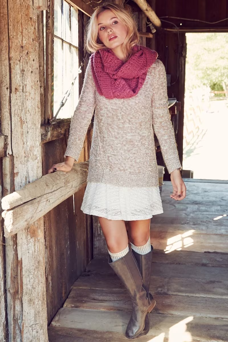 BP. Marled Forward Seam Sweater