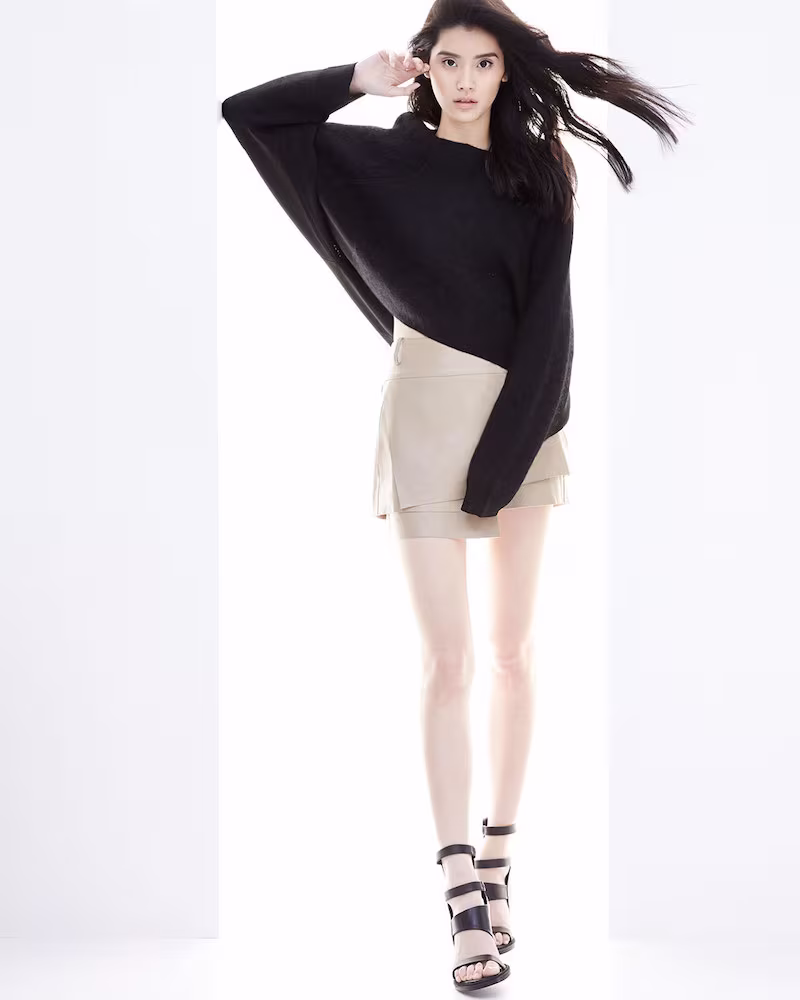 Helmut Lang Mixed-Knit Oversize Pullover