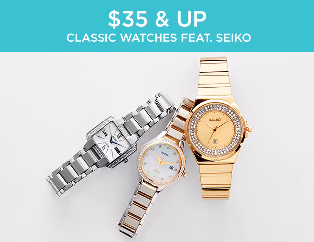 $35 & Up: Classic Watches feat. Seiko at MYHABIT
