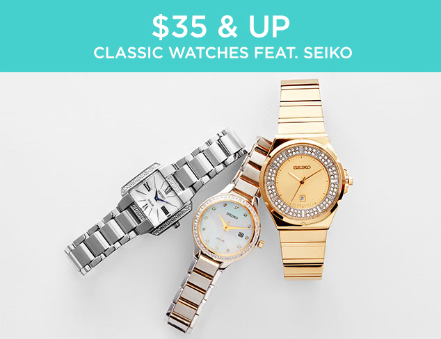 $35 & Up: Classic Watches feat. Seiko at MYHABIT