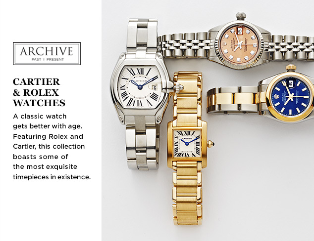 ARCHIVE: Cartier & Rolex Watches at MYHABIT