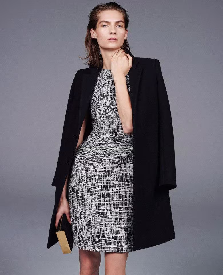 Barneys New York Tweed Sheath Dress