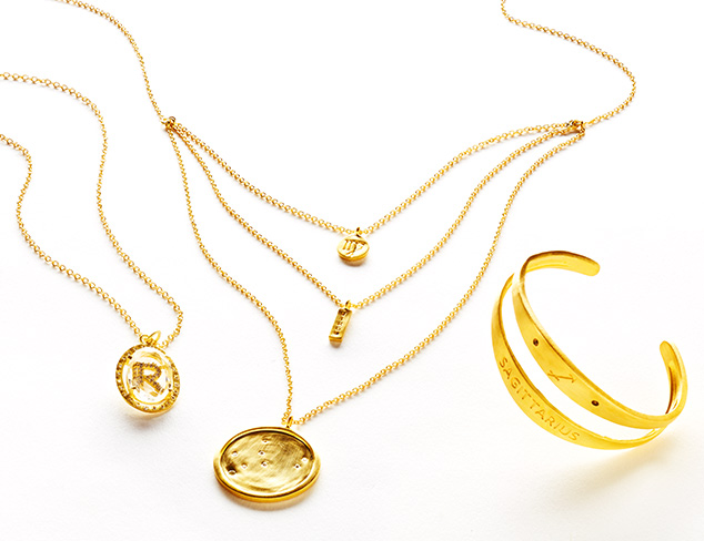 Initial & Astrology Jewelry by Kevia at MYHABIT