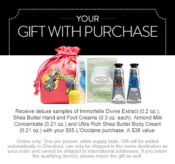 L'Occitane Gift with Purchase