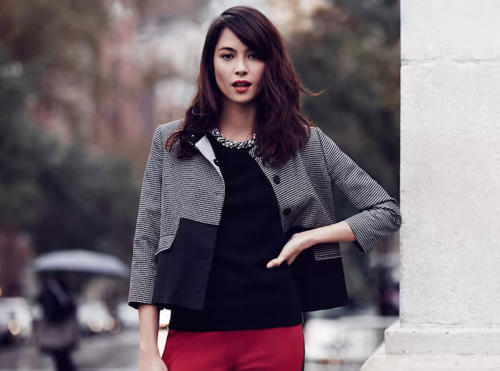 Magaschoni Graphic Textured Blazer