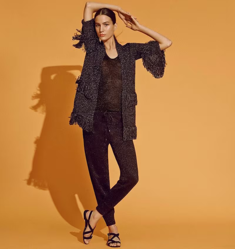 Missoni Fringed Open-Front Cardigan
