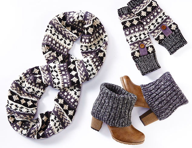 Muk Luks Knitted Boots & Accessories at MYHABIT