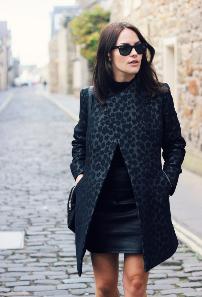 REISS Cadie Leopardprint Tailored Leopard-print Coat