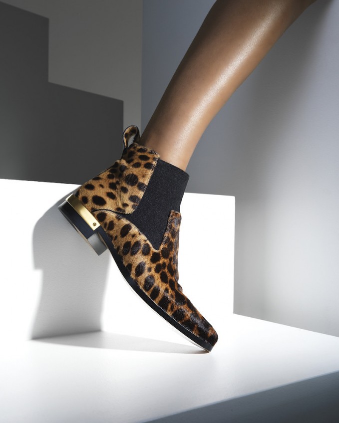 Chloé Leopard-Print Calf Hair Ankle Boots
