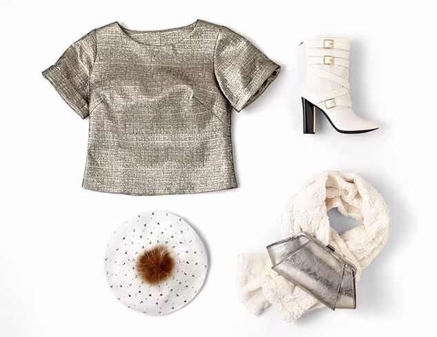 Color Theory: Icy Whites & Metallics at MYHABIT