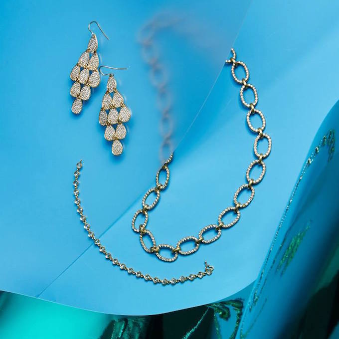 Irene Neuwirth Diamond Collection Diamond & Gold Nine-Drop Earrings