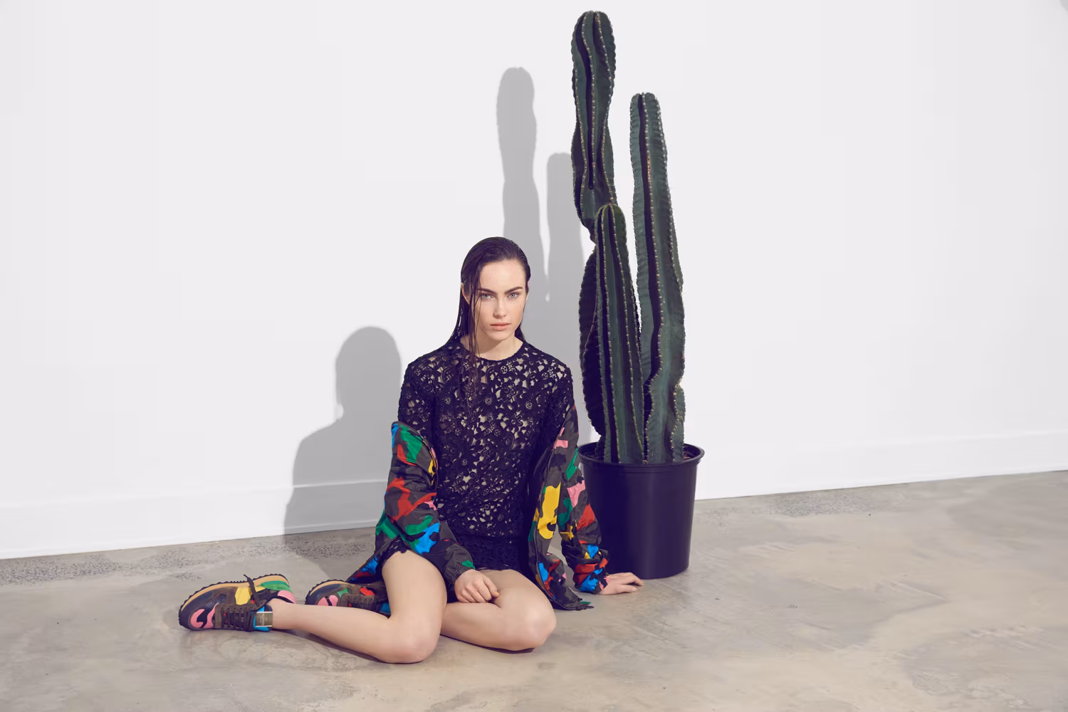 Valentino Black Short Sleeve Lace Dress