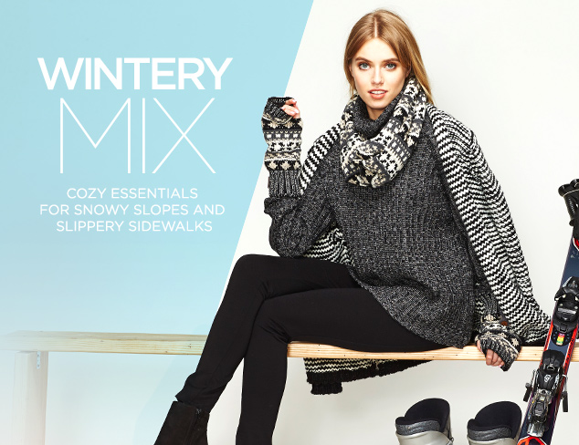 Wintery Mix: Après Ski Essentials at MYHABIT