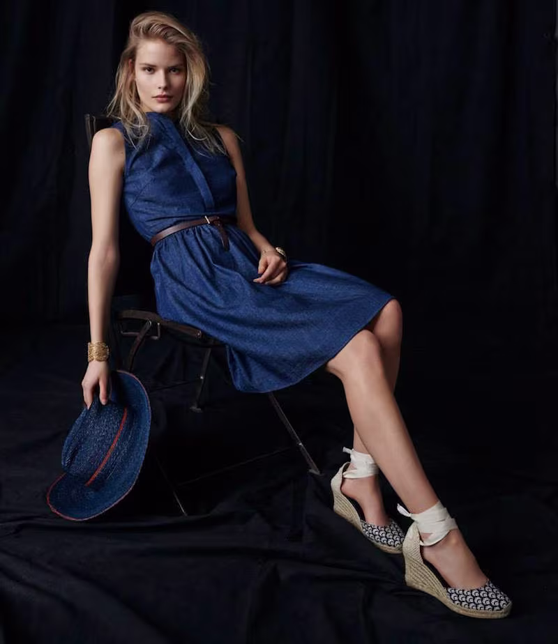 Barneys New York Sleeveless Denim Dress