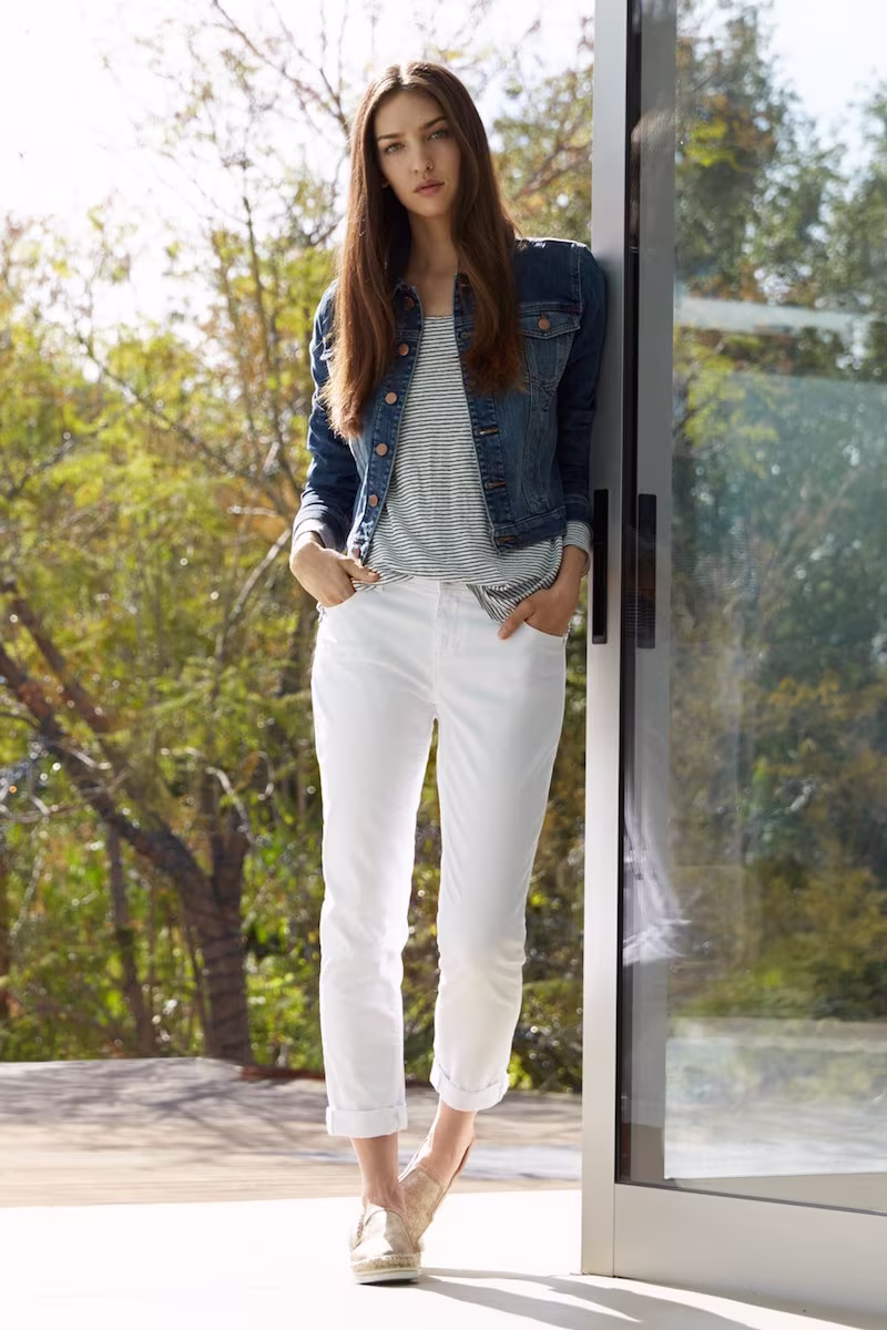 Eileen Fisher Crop Denim Jacket