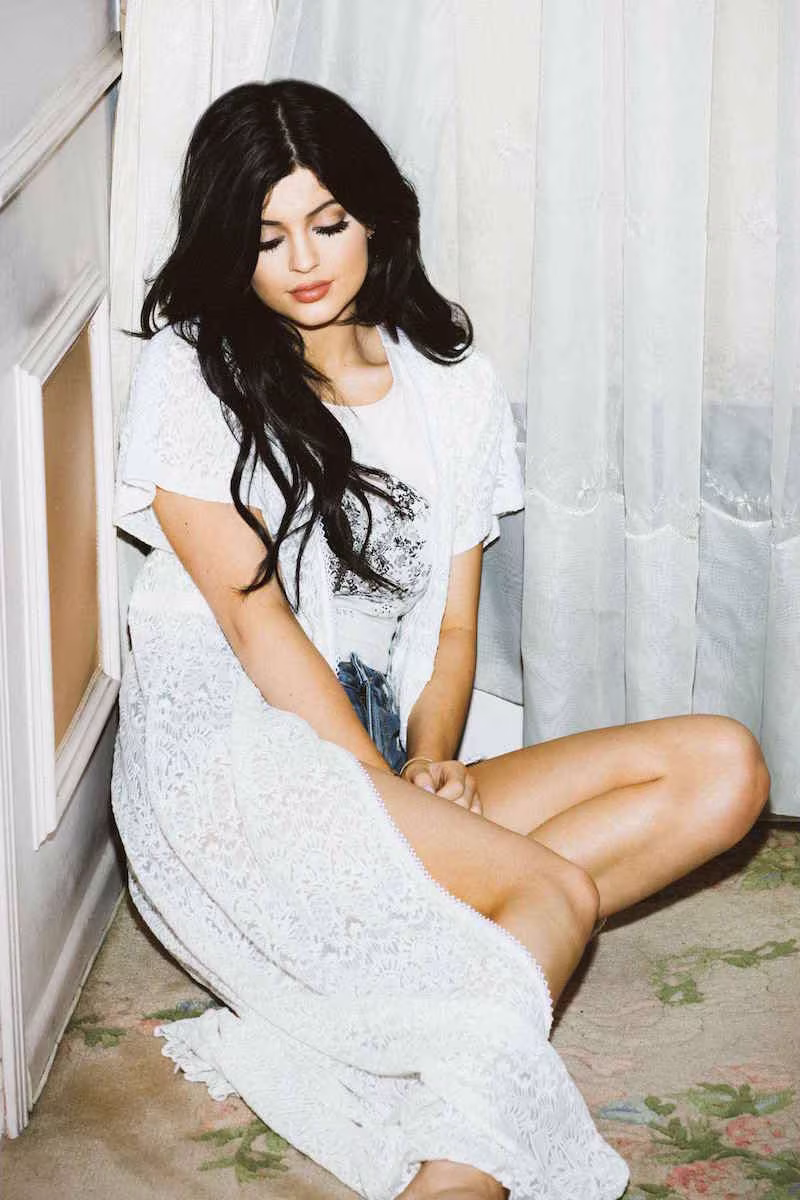 Kendall & Kylie Lace Maxi Duster Dress