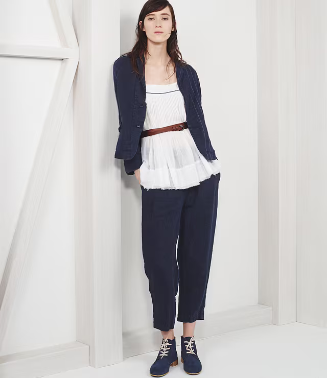 Pas de Calais Pleated Gauze Camisole Top