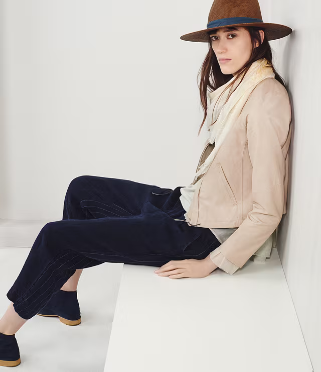 Pas de Calais Raw-Edge Leather Jacket