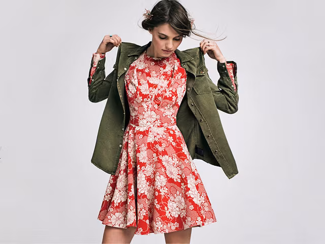 Saint Laurent Printed Dress