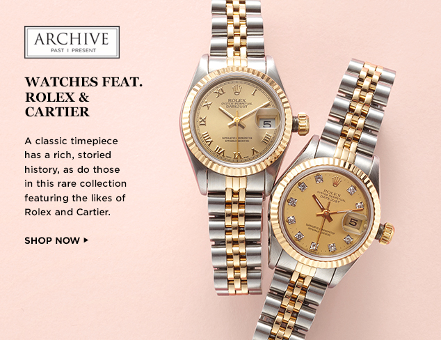 ARCHIVE: Rolex & Cartier Watches at MYHABIT