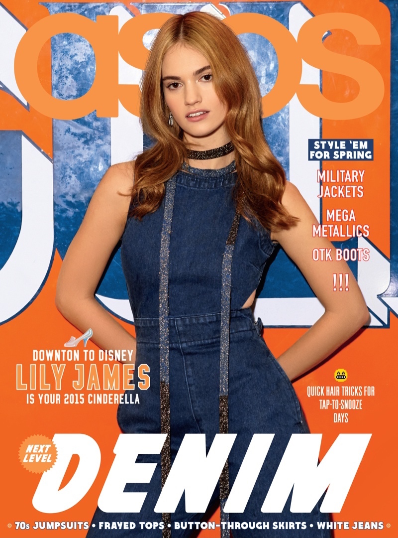 ASOS Magazine April 2015 Cover Girl Lily James_Cover