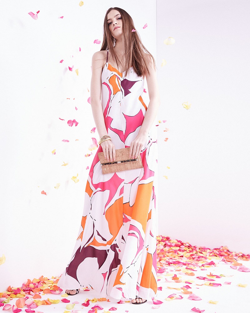 Diane von Furstenberg Garden-Print Silk Maxi Dress
