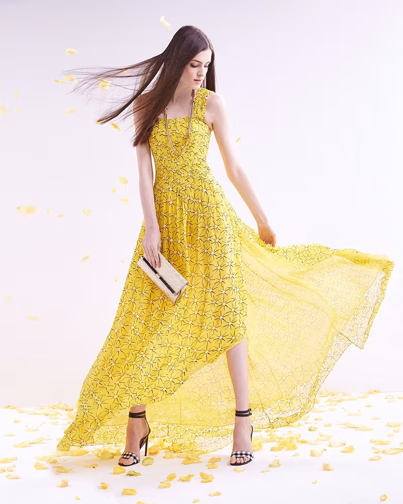 Diane von Furstenberg Star-Print A-Line Maxi Dress