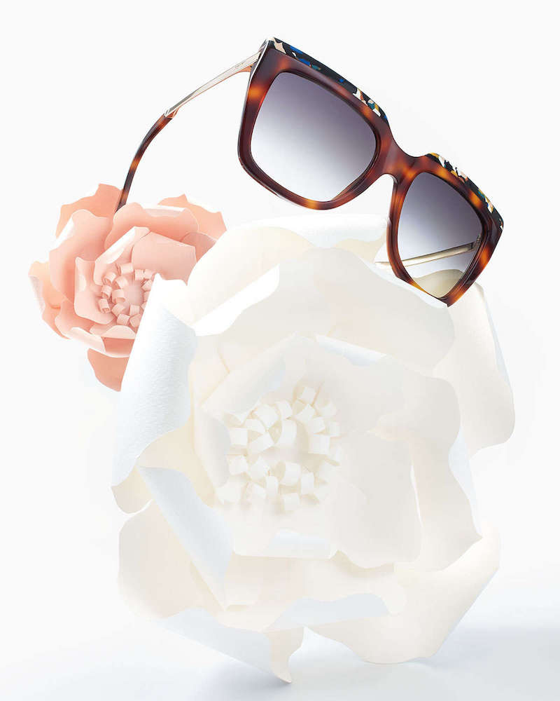 Fendi Galassia Contrast Square Sunglasses