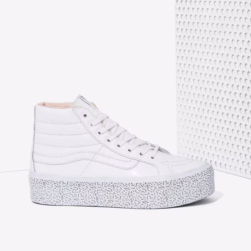 Nasty Gal x Vans Step Up Sk8-Hi Leather Platform Sneaker