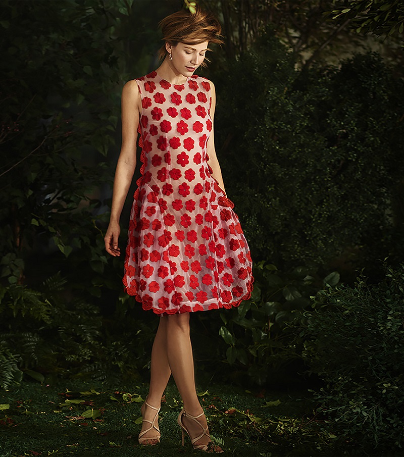 Simone Rocha Embroidered Floral Dress