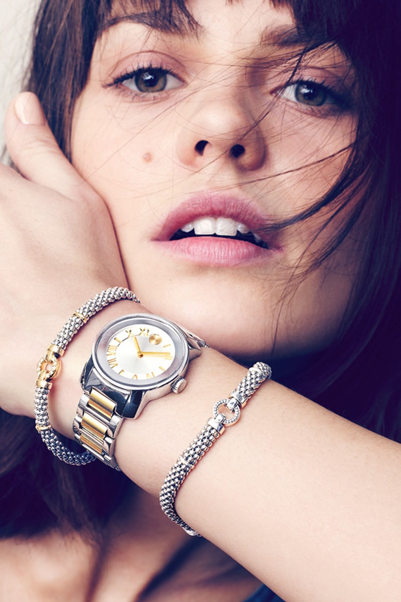 Movado Bold Two-Tone Round Bracelet Watch