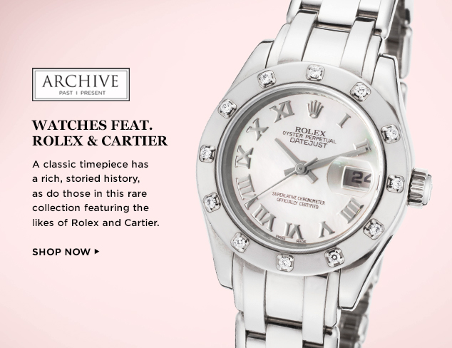 ARCHIVE Rolex & Cartier Watches at MYHABIT