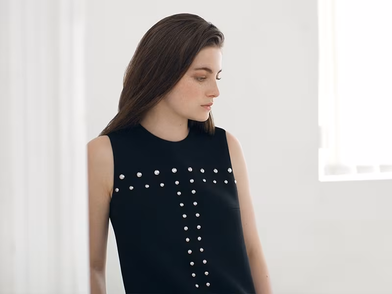 Saint Laurent studded mini dress