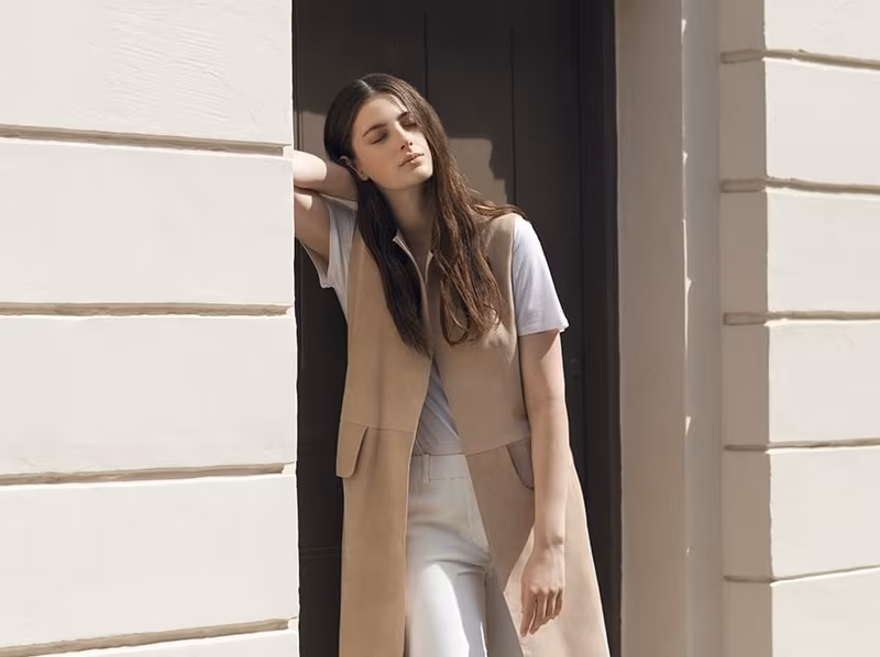 The Row belted waistcoat