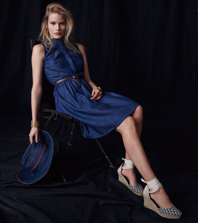 Barneys New York Sleeveless Denim Dress