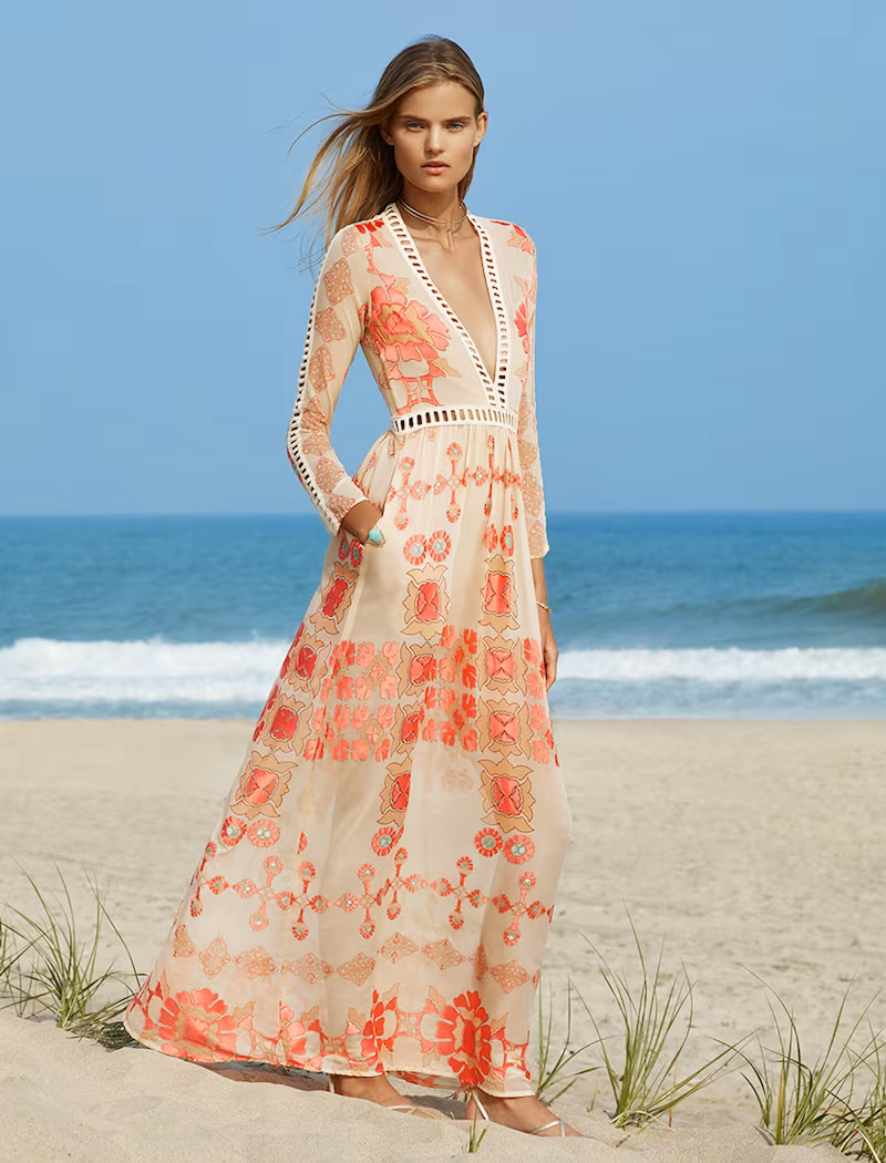 For Love & Lemons Barcelona Maxi Dress