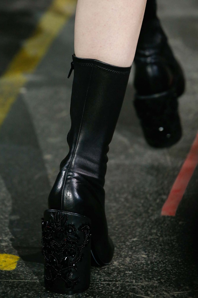 Givenchy Leather Embroidered-Heel Show Boot