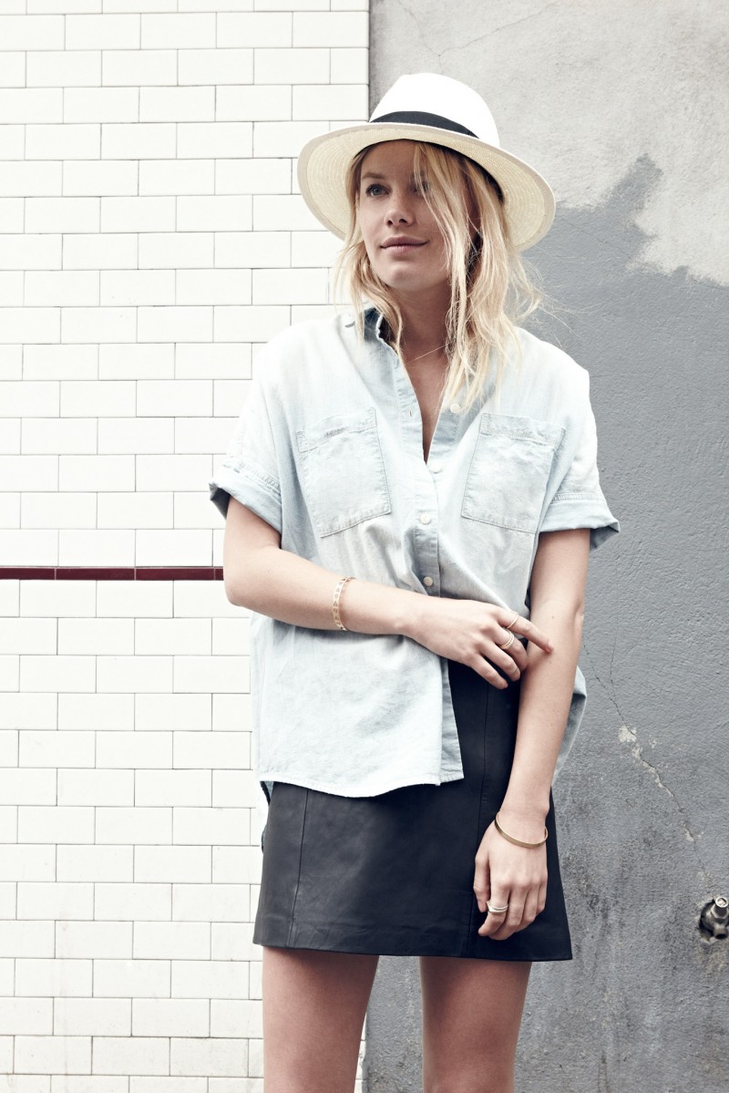 Madewell chambray courier shirt