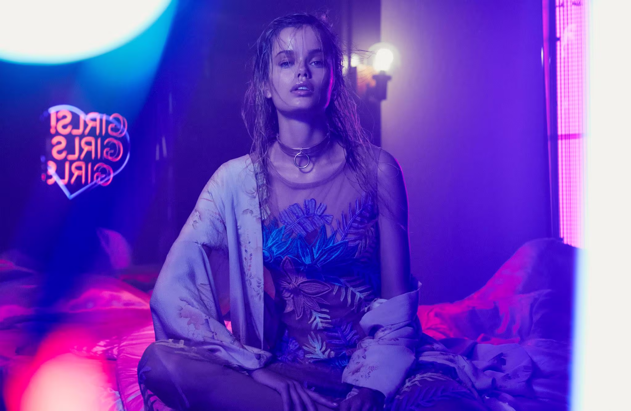 Nasty Gal x For Love & Lemons Tropicana Embroidered Dress-