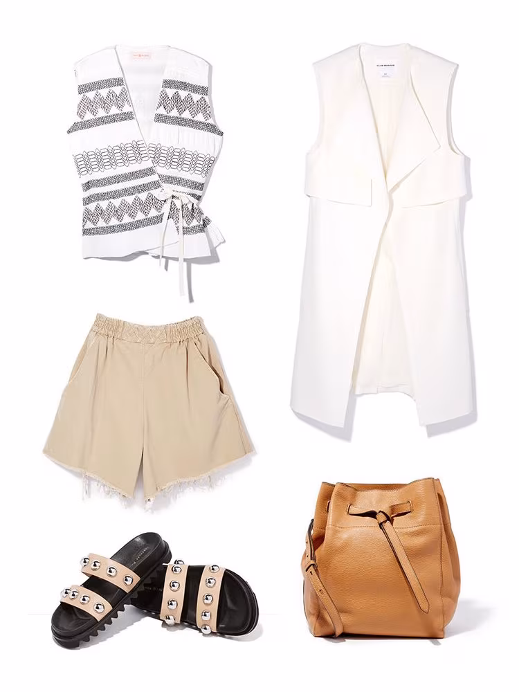 Tory Burch Smocked Wrap Top