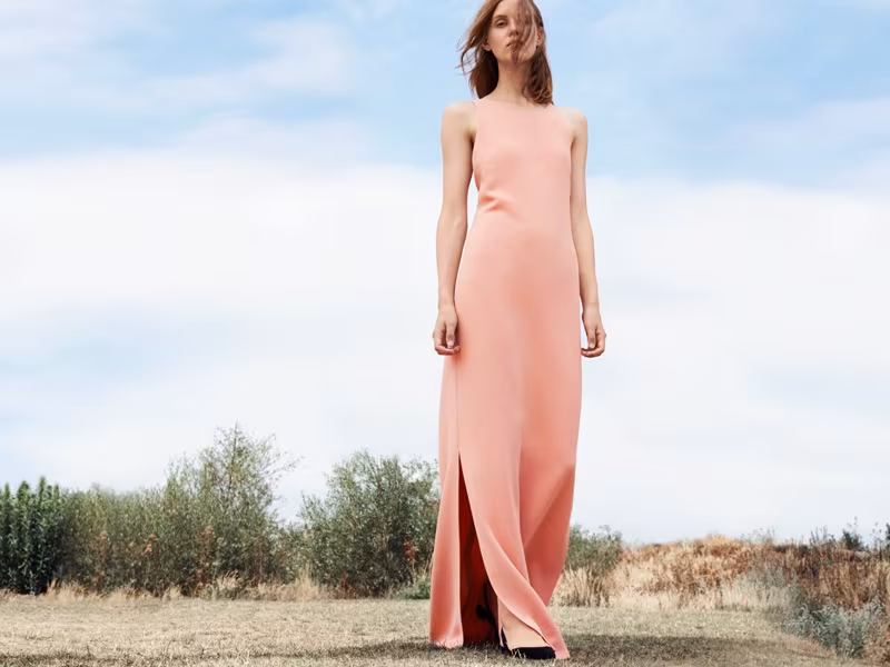 Calvin Klein Collection crisscross strap maxi dress